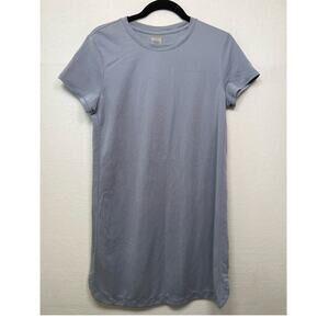 Calia Gray Blue Cotton Modal T-Shirt Dress, Size M